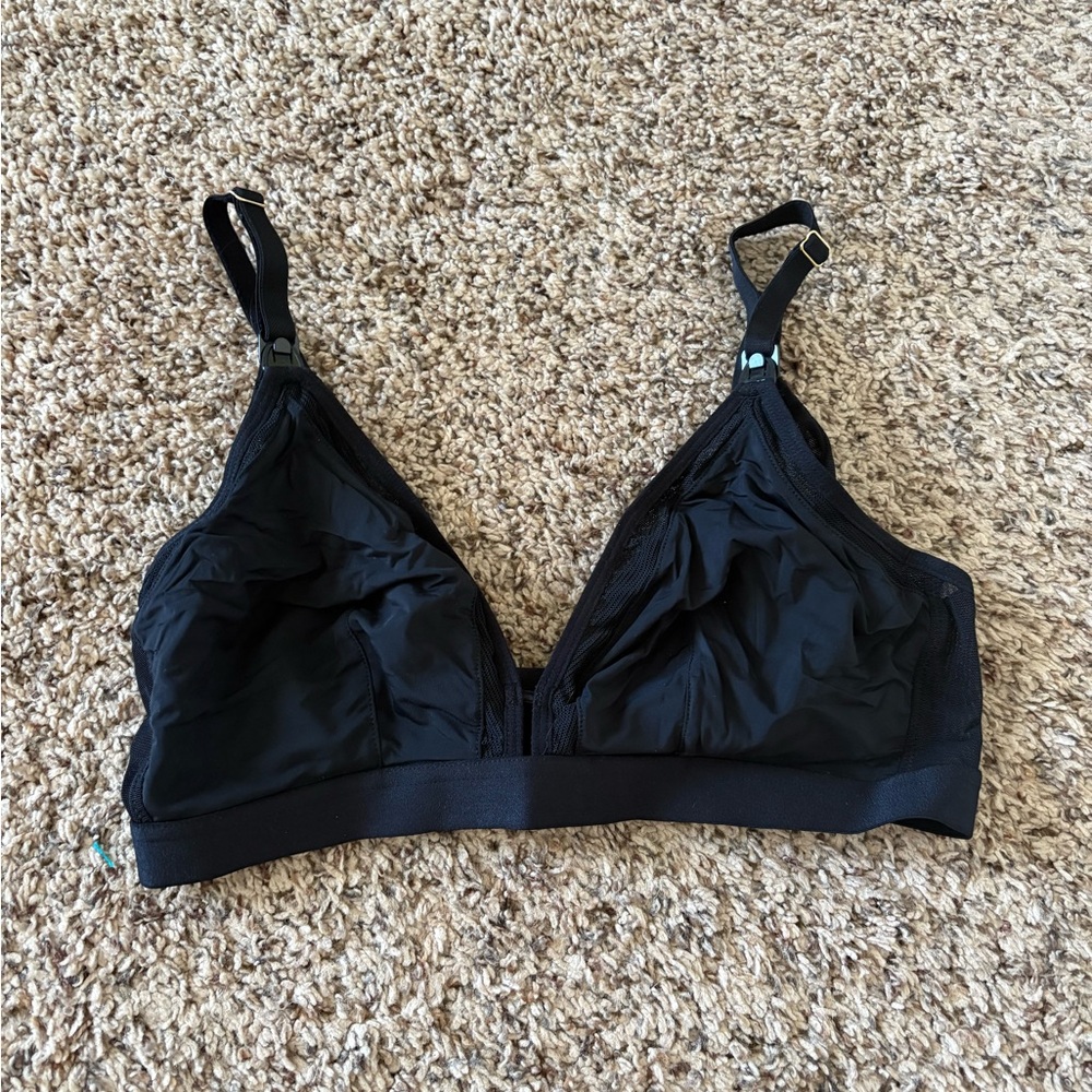 Lively Mesh Nursing Bra 36DD 34DDD Black Wireless